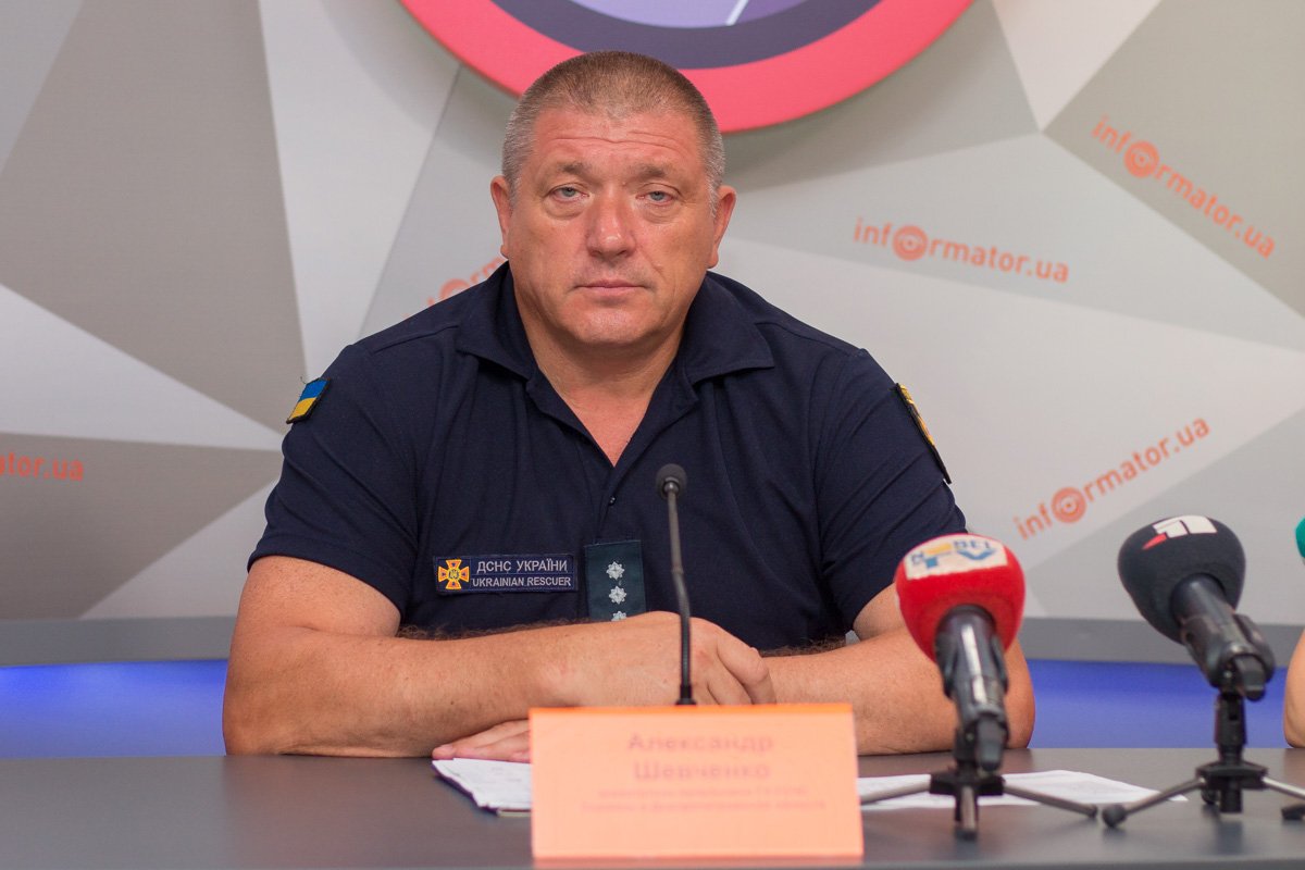 Заместитель начальника ГУ ГСЧС Украины в Днепропетровской области Александр Шевченко Заместитель начальника ГУ ГСЧС Украины в Днепропетровской области Александр Шевченко