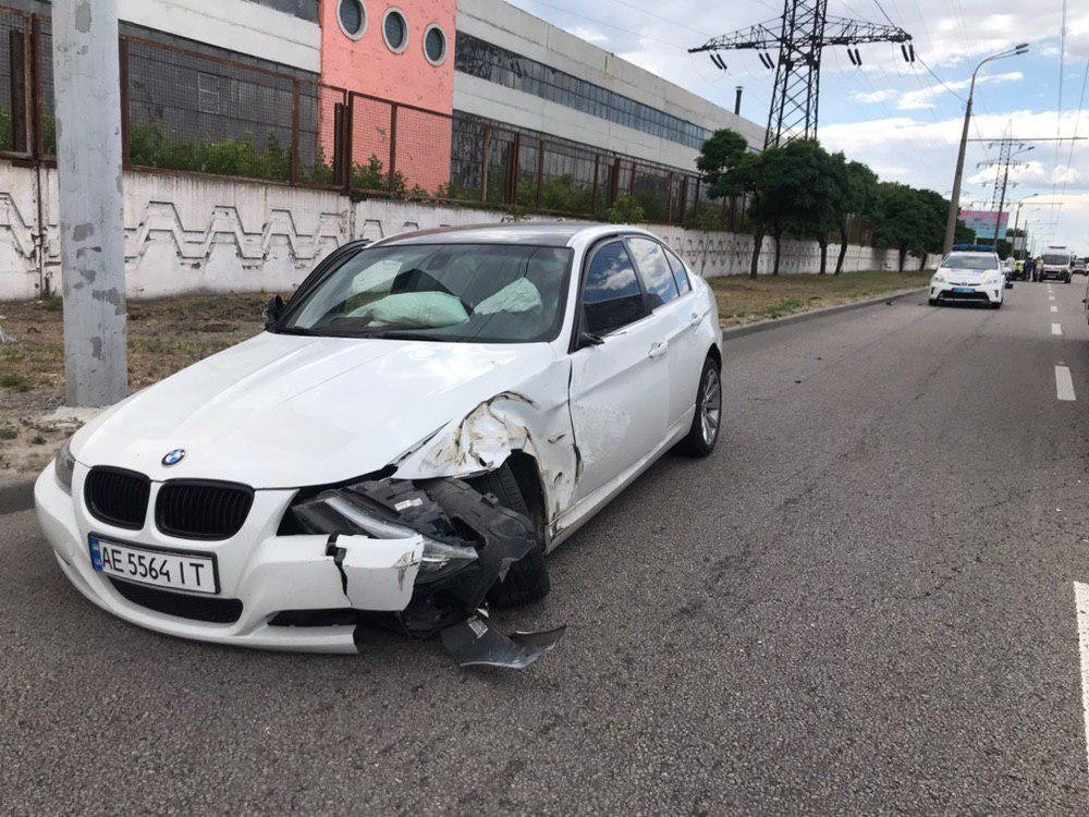 Водитель BMW не пострадал Водитель BMW не пострадал