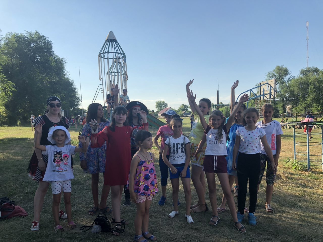 С пиратами детишкам было весело