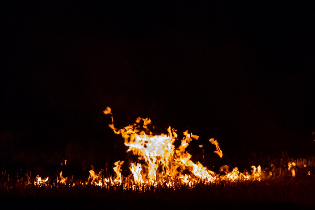 Первое сообщение о возгорании поступило около 20:30 и на место сразу отправили бригаду спасателей
