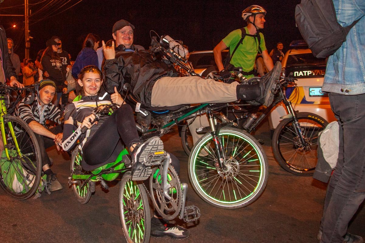 Зрители приезжали на разной велотехнике