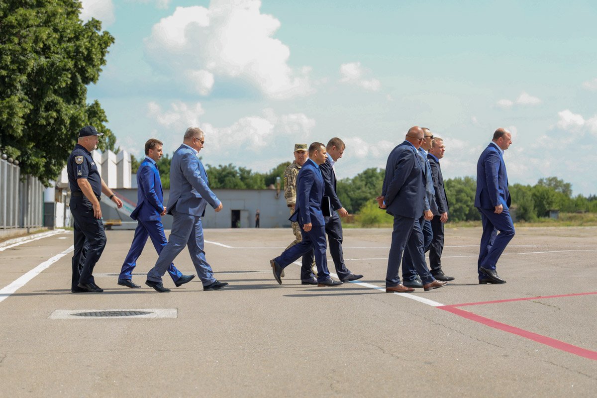 Президента встречал городской голова