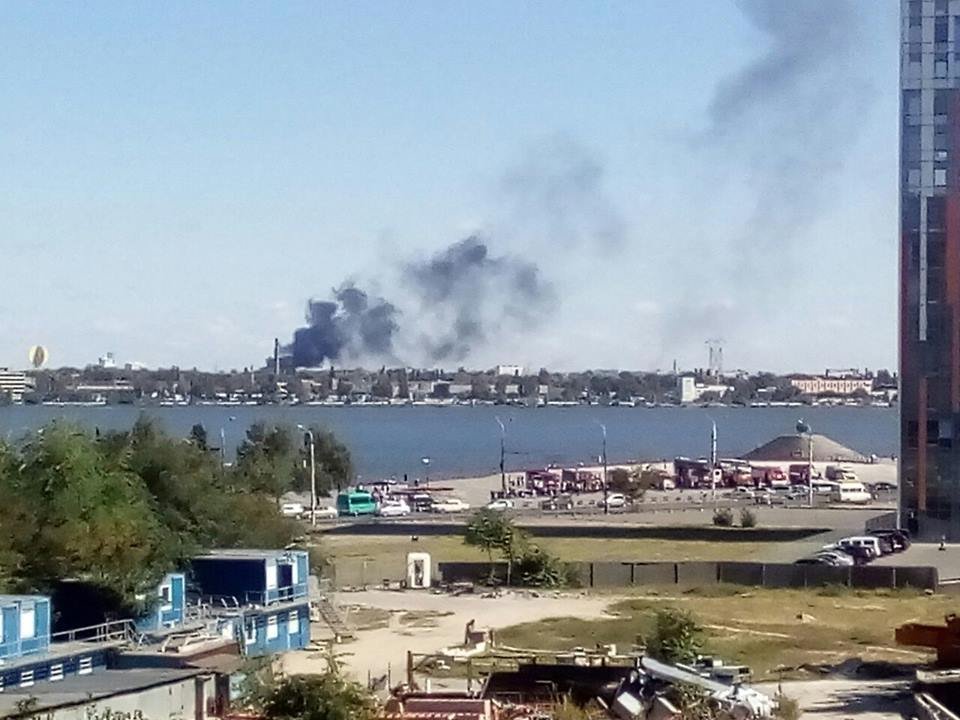 Левый берег, пожар
