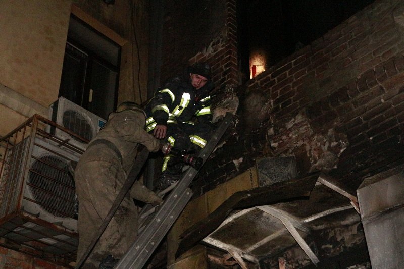 Пожар на Яворницкого 7