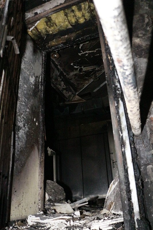 Пожар на Яворницкого 9