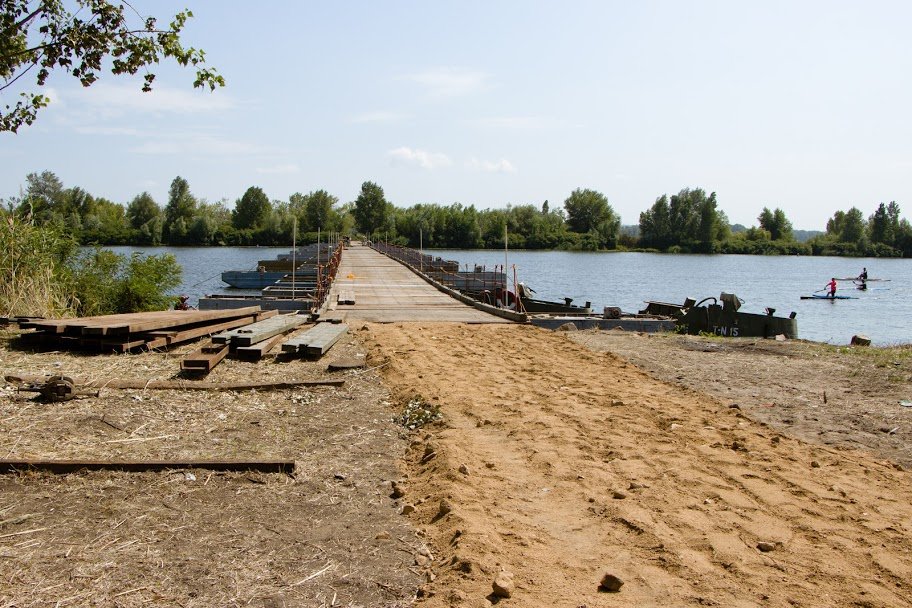 Новый понтонный мост  Новый понтонный мост