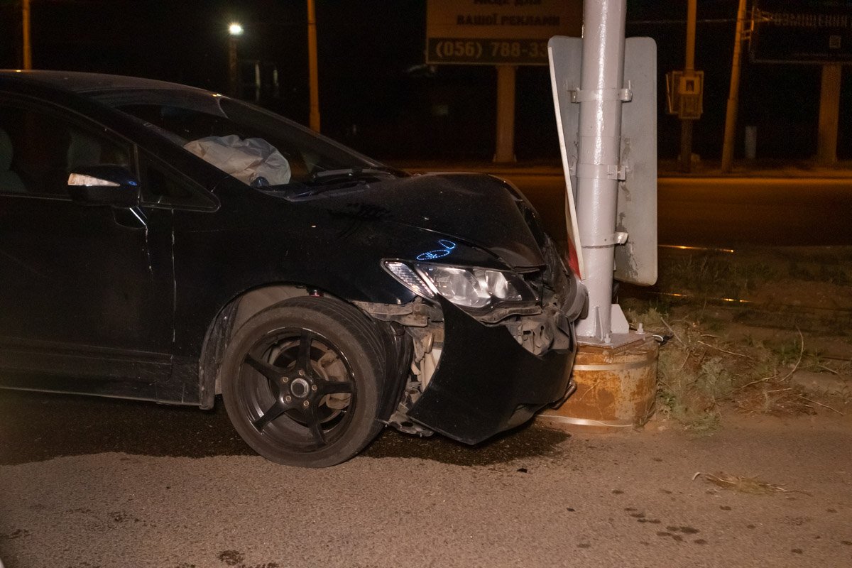 В автомобиле был только водитель