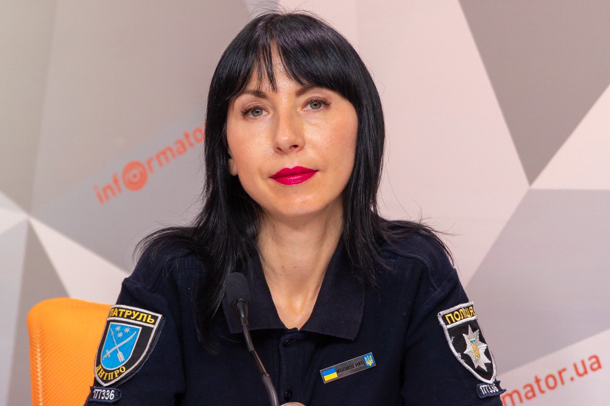 Людмила Копыленко — пресс-инспектор патрульной полиции в Днепропетровской области