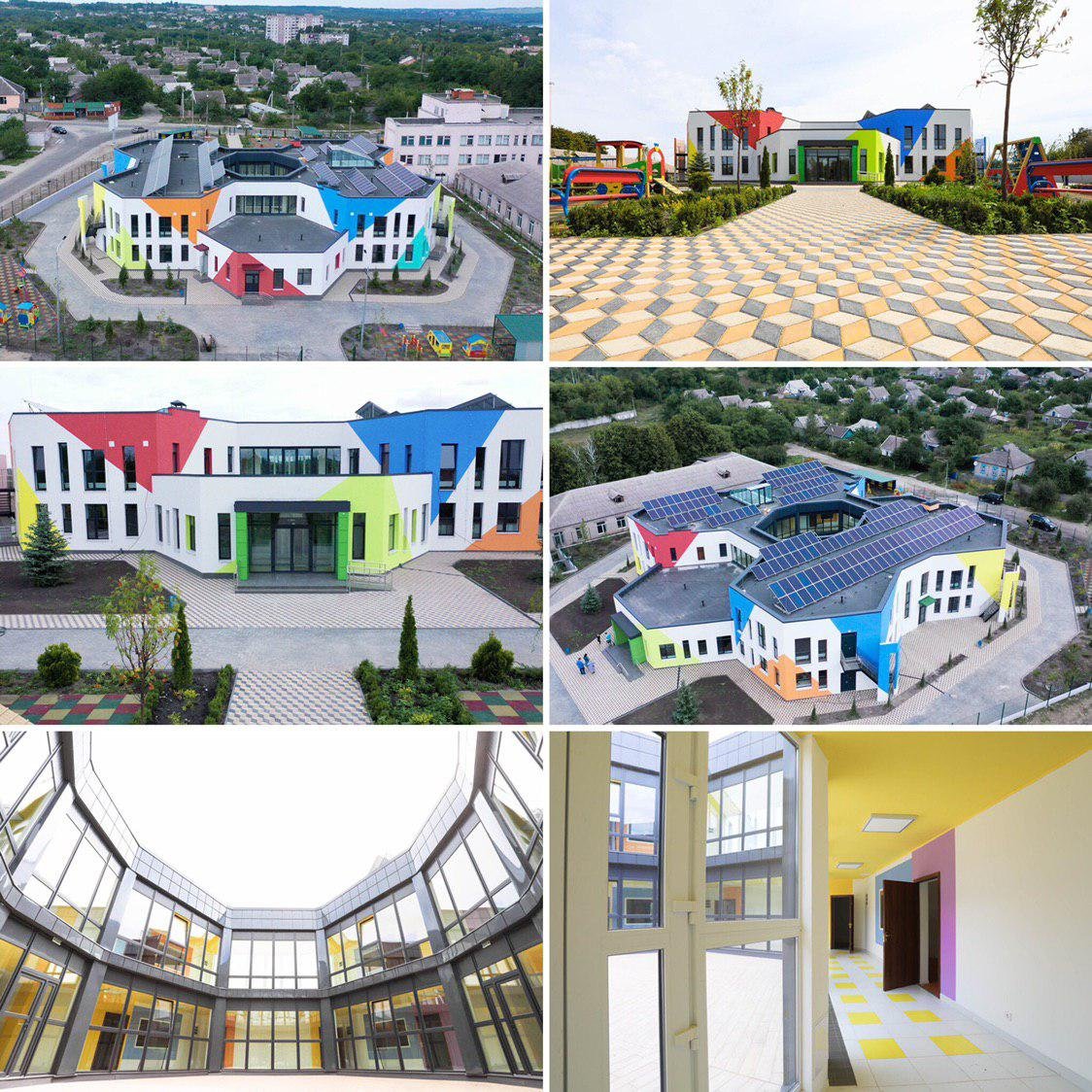 Детский садик в форме сот в Романково