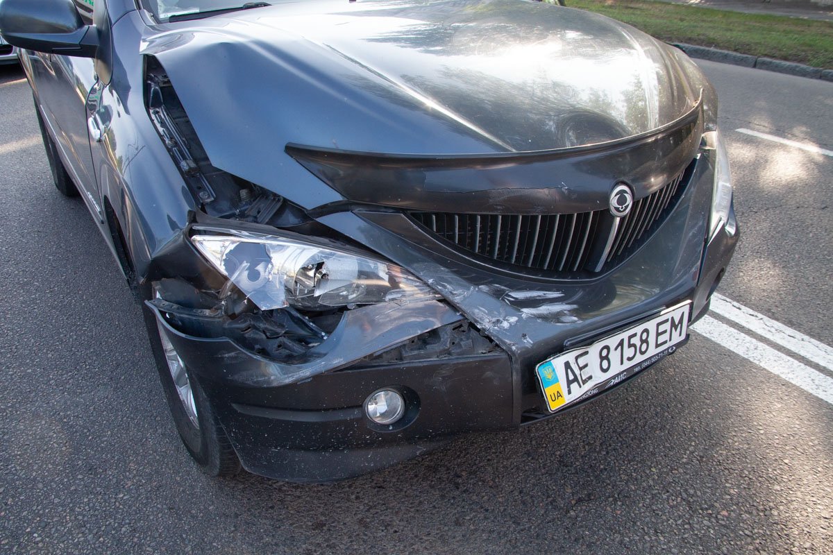 Больше всего пострадал автомобиль SsangYong