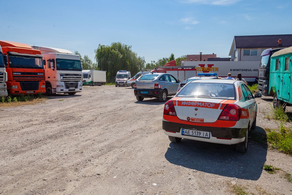 На парковке для фур произошел несчастный случай