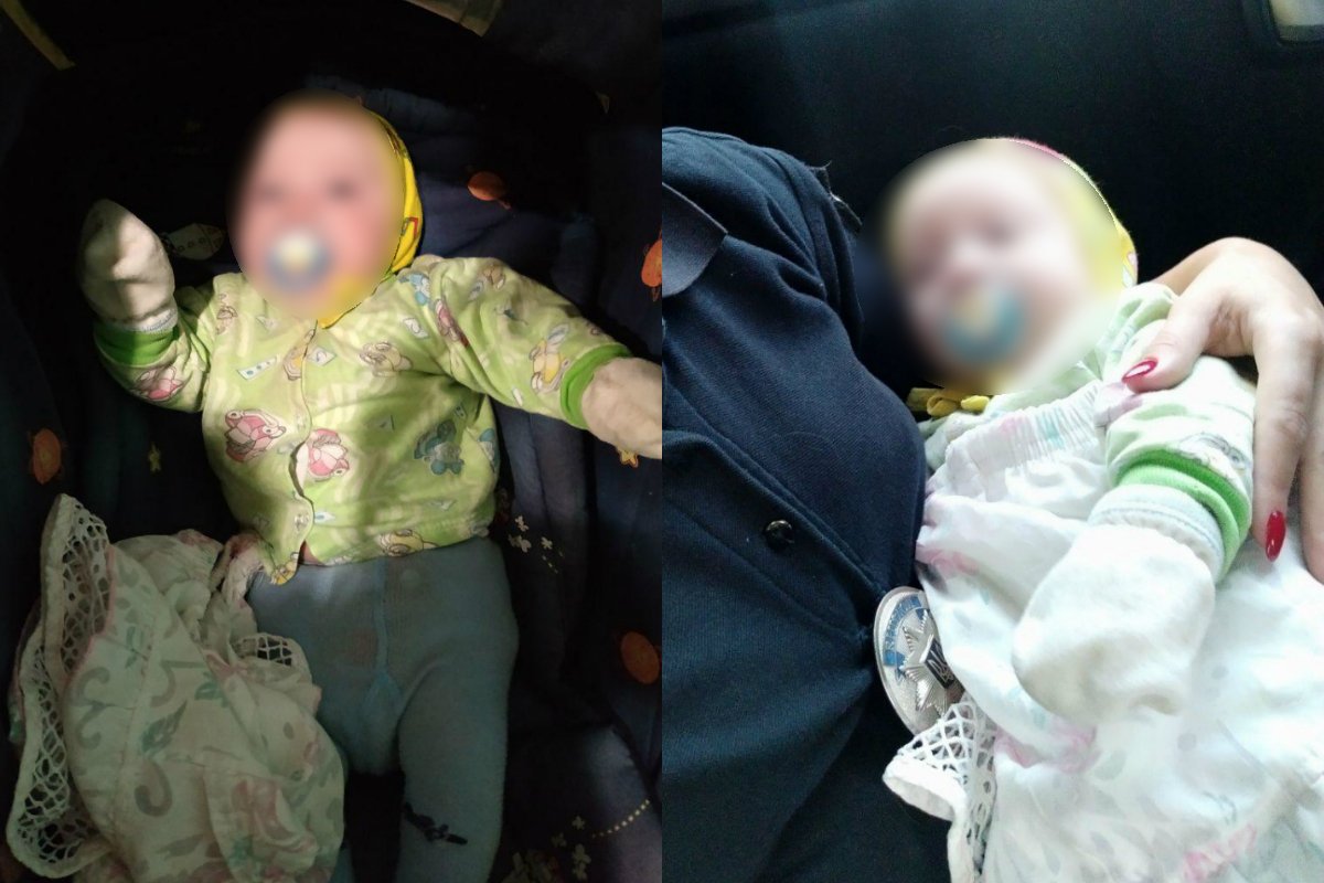 Патрульные передали малышку медикам. Ее жизни и здоровью ничего не угрожает
