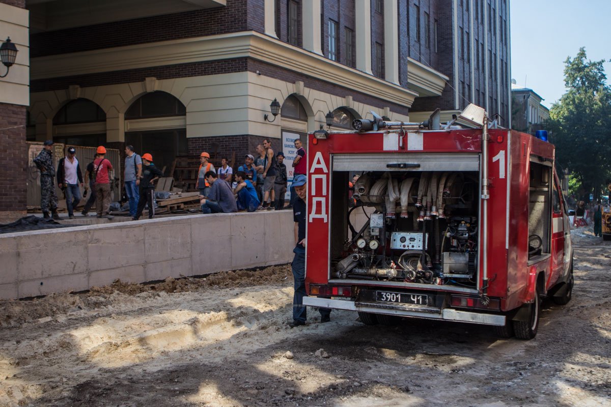 Окончательно пожар ликвидировали спасатели