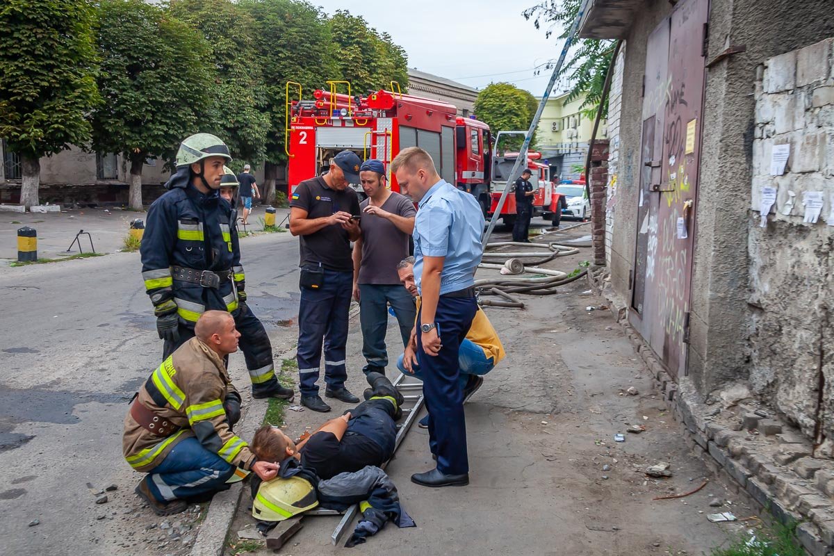 Пострадал спасатель