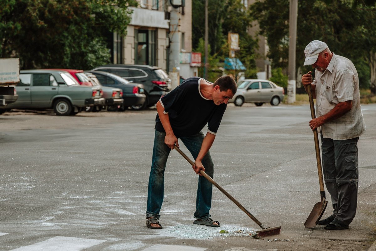 Сотрудники фирмы все убрали
