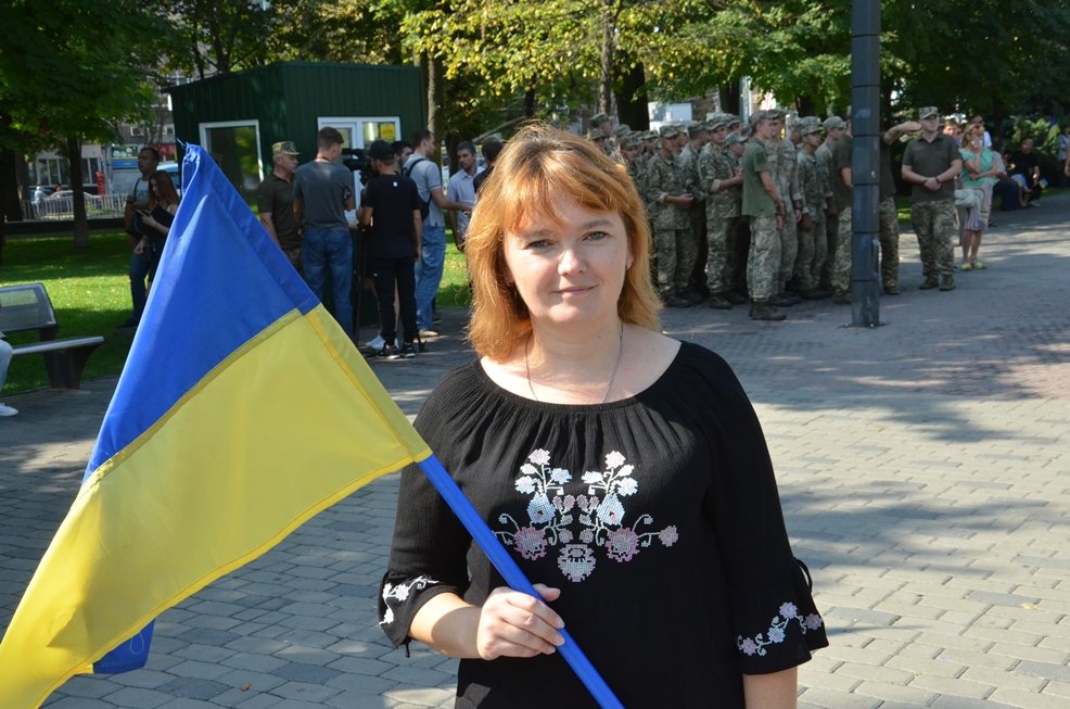 В Днепре торжественно подняли Флаг Украины 19