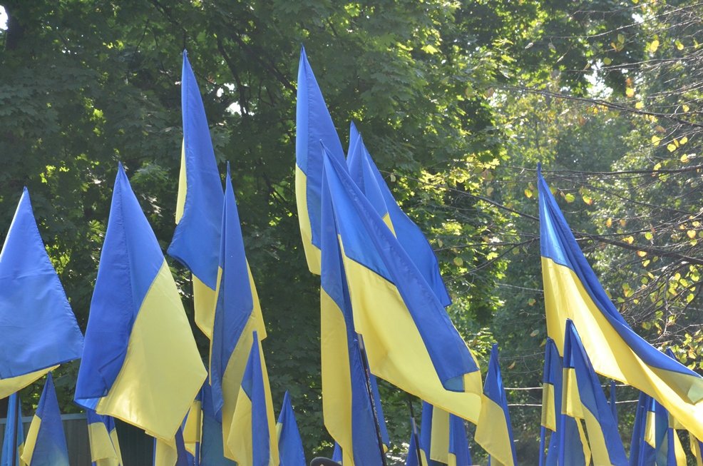 В Днепре торжественно подняли Флаг Украины 21