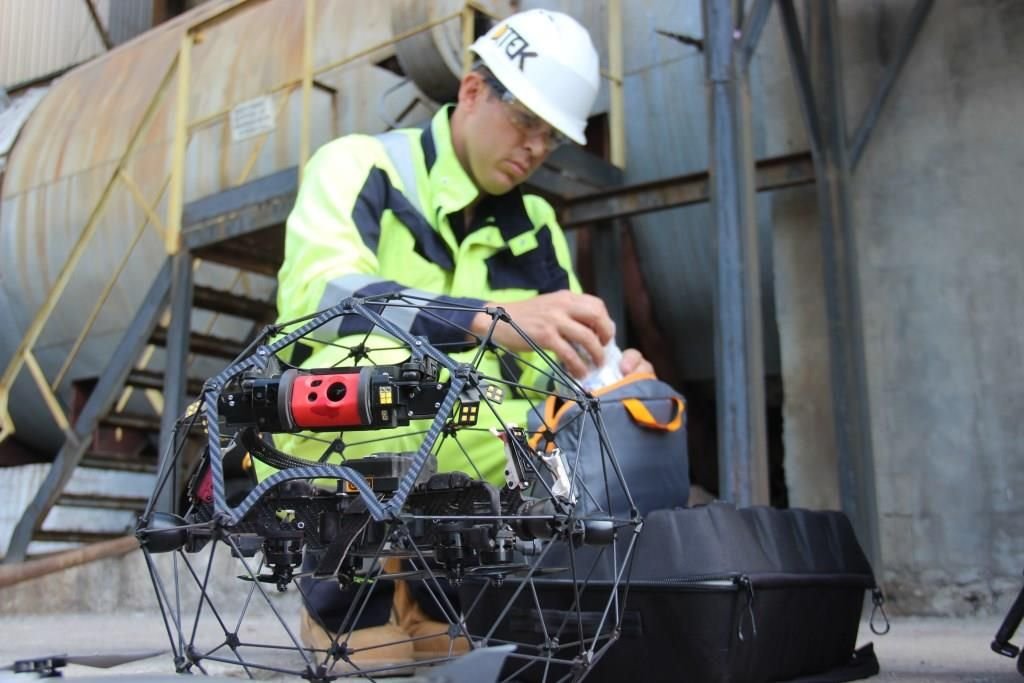 Беспилотники проинспектировали состояние оборудования ДТЭК Приднепровской ТЭС 1