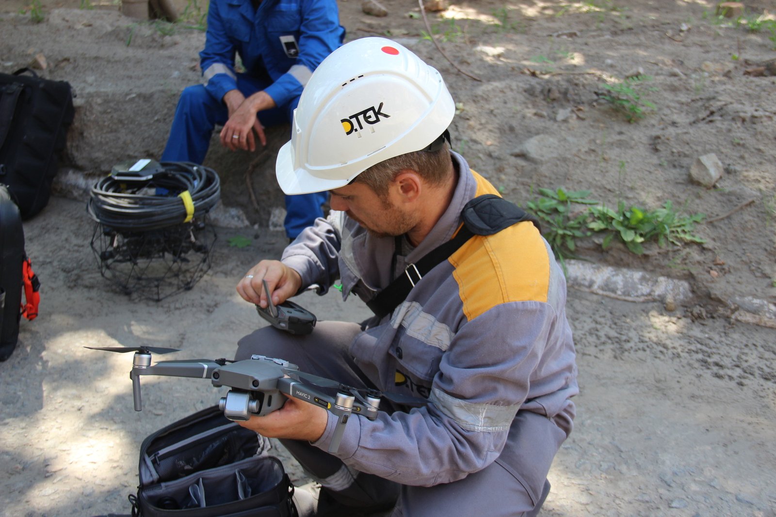 Беспилотники проинспектировали состояние оборудования ДТЭК Приднепровской ТЭС 7