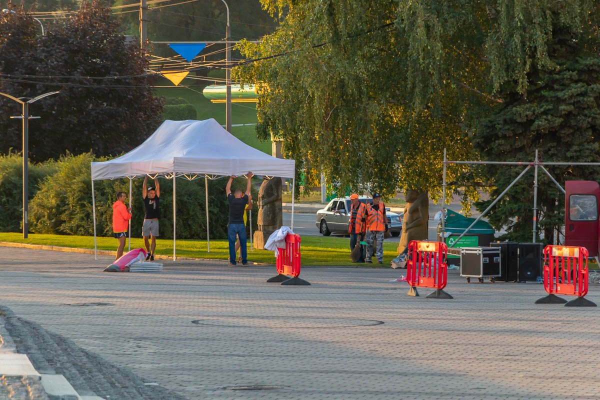 Ограждения для участников забега Ограждения для участников забега