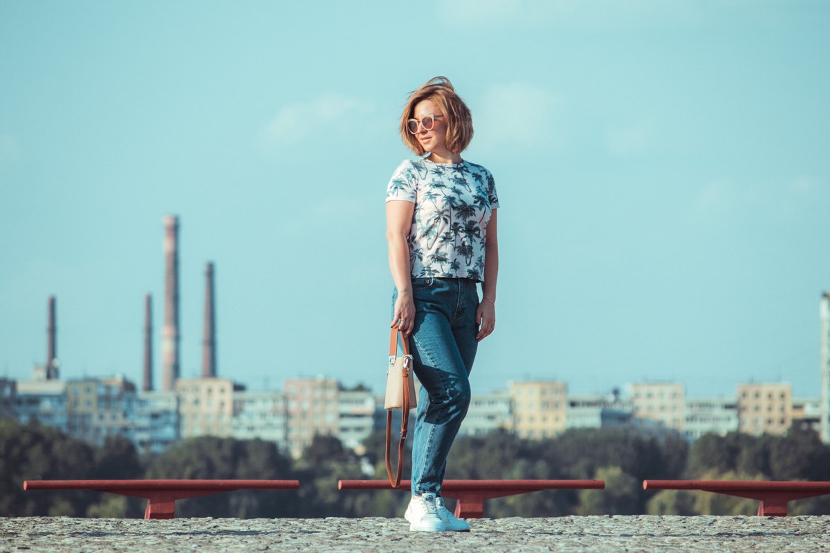 Промышленный пейзаж не испортил фото