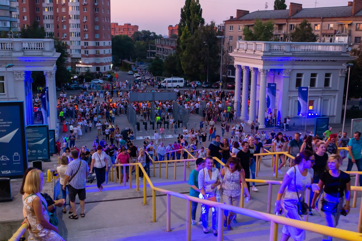 На стадионе незадолго на начала