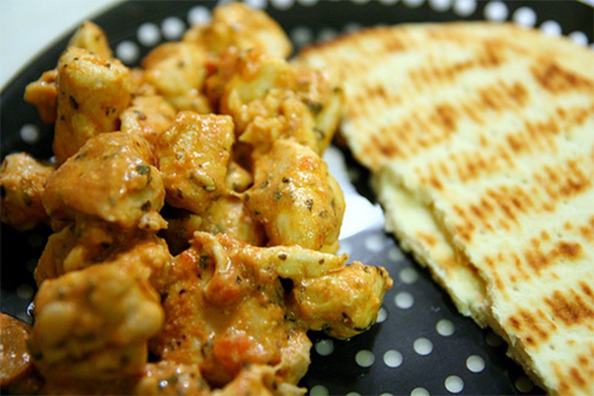 Карри из курицы с корицей и болгарским перцем