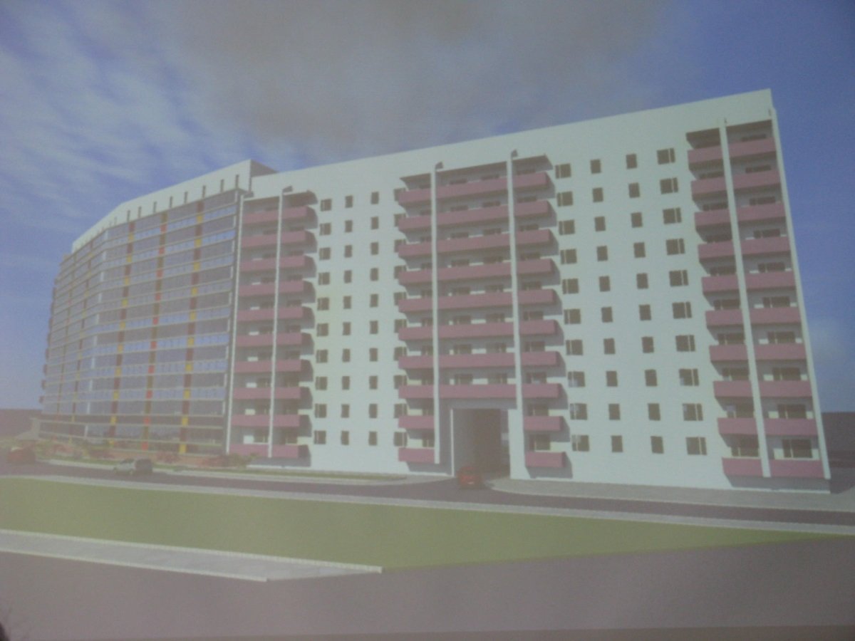 Комплекс расположится внутри жилого квартала на участке в 1,1 га и будет состоять из двух 18-этажных домов