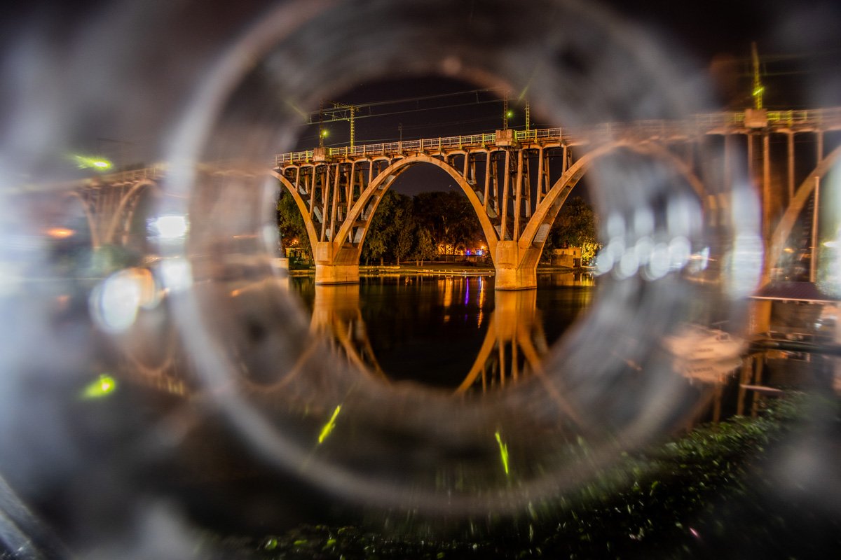 Мерефо-Херсонский мост проходящий через Монастырский остров