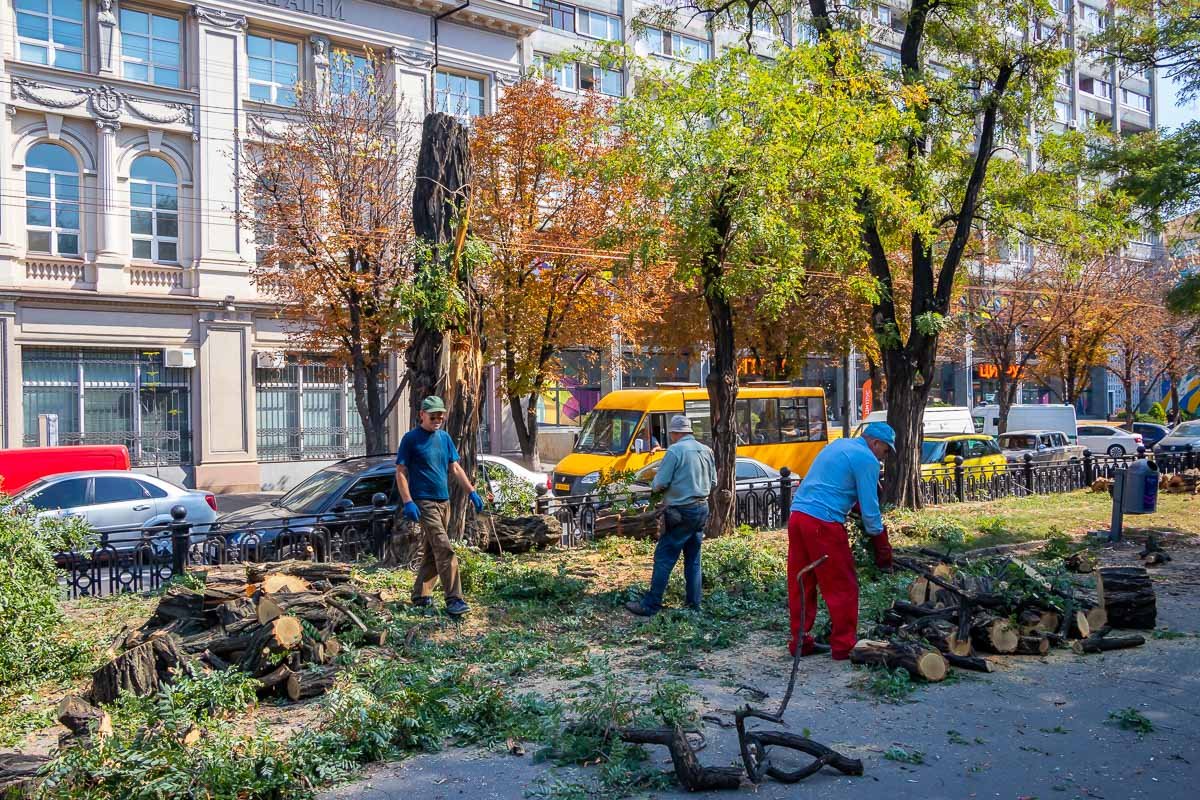 Место работ оградили