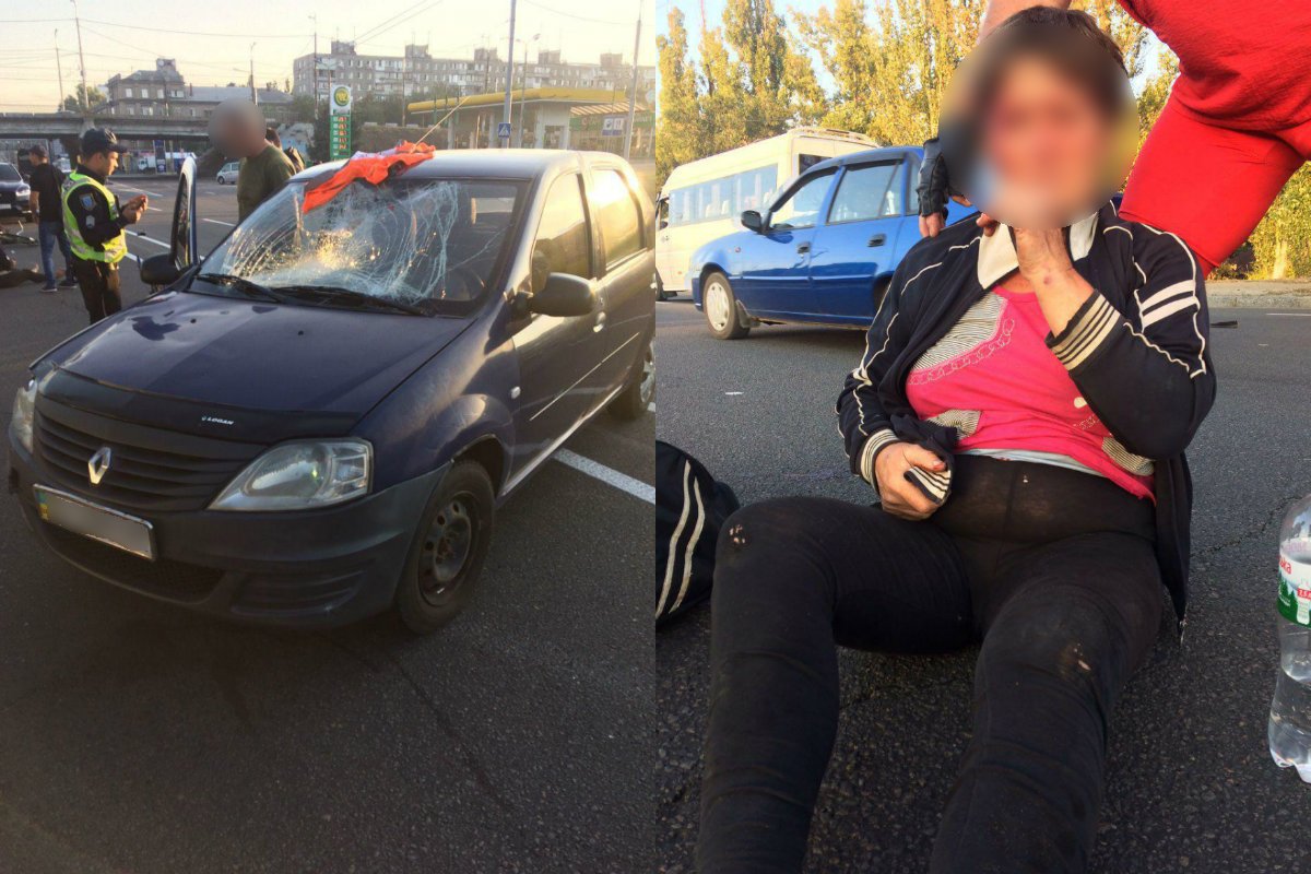 С места аварии пострадавшую забрала скорая помощь С места аварии пострадавшую забрала скорая помощь