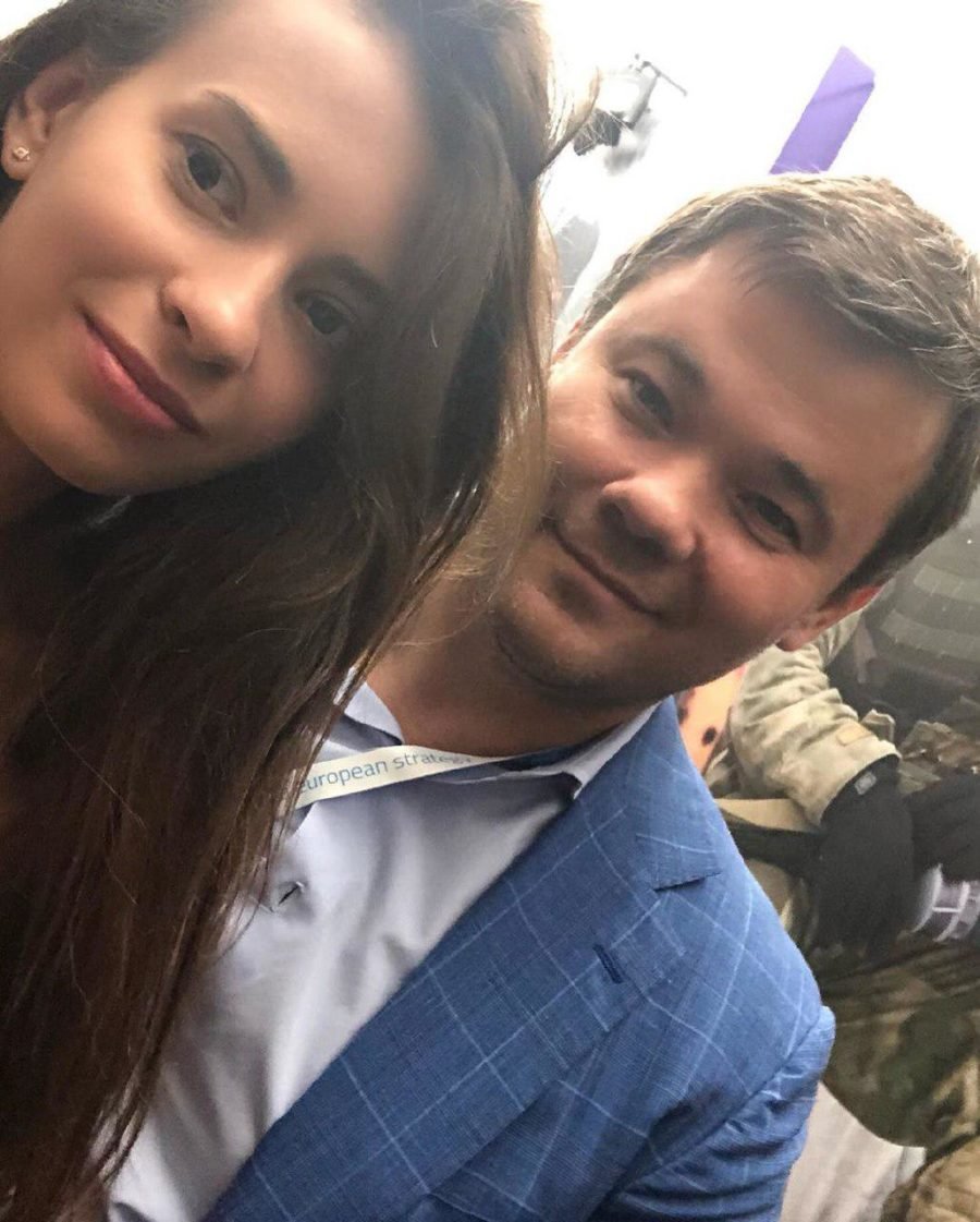 Ася Микович вместе с главой Офиса президента Андреем Богданом