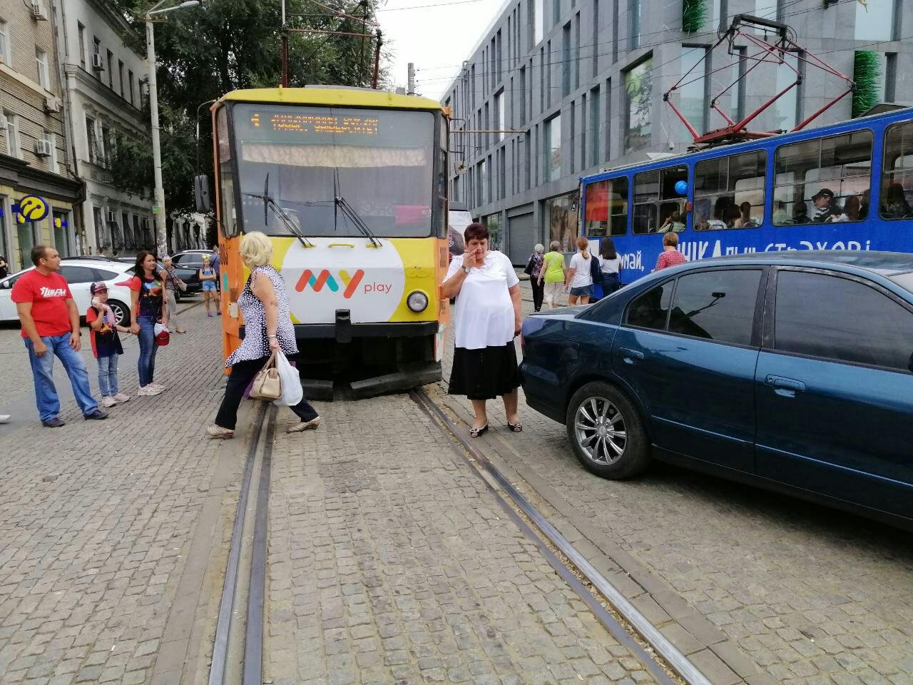 Пассажиры не растерялись