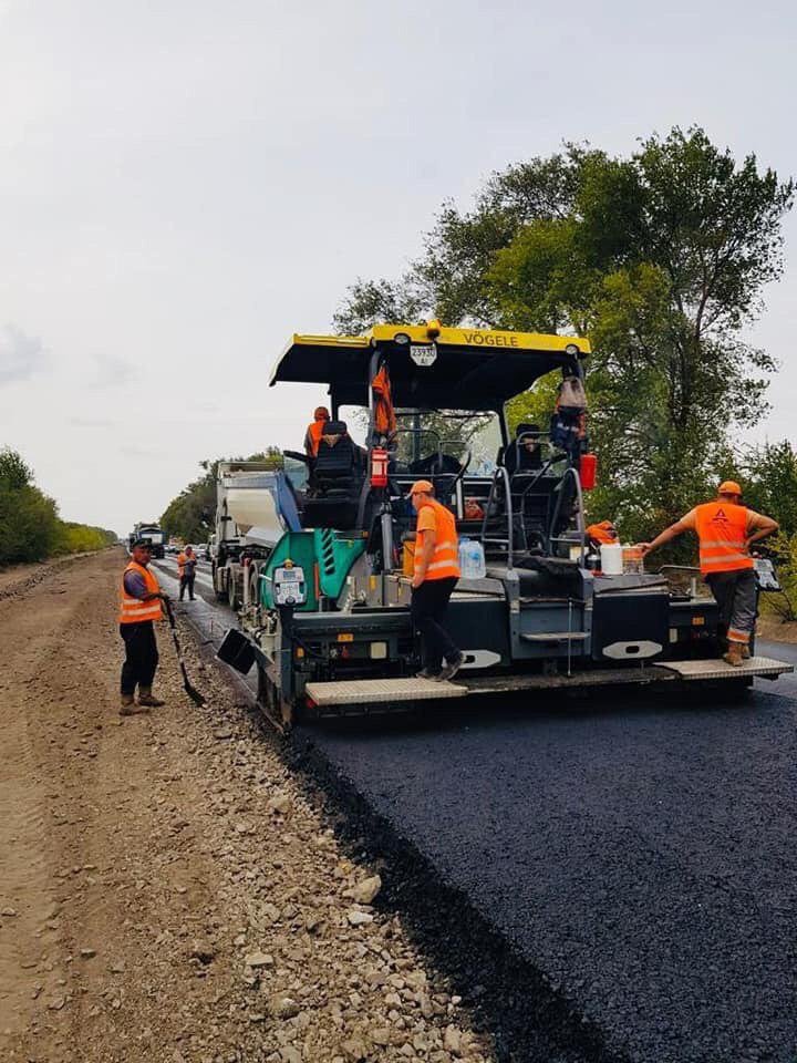 На трассе Днепр - Кривой Рог возобновили работы