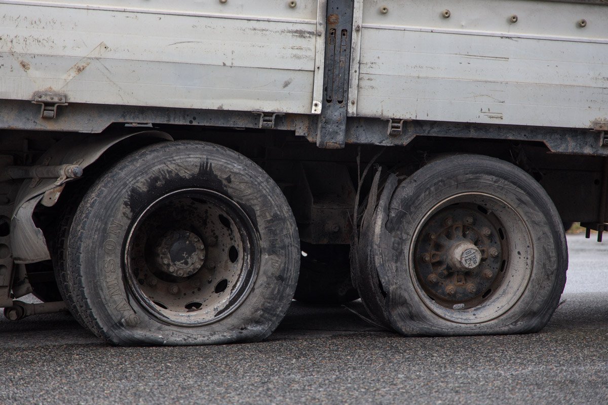 Повреждения грузовика