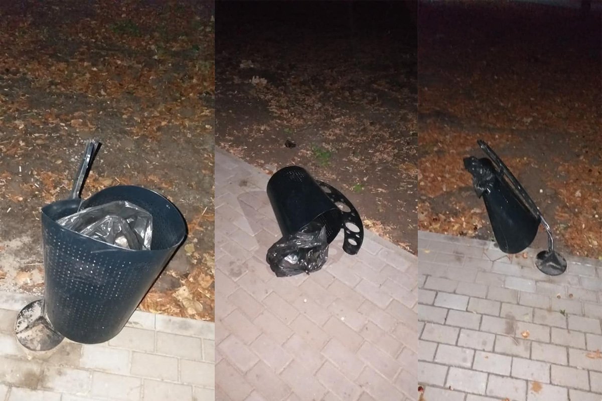 Урны починили, но тому, кто делает подобное, лечение скорее всего уже не поможет Урны починили, но тому, кто делает подобное, лечение скорее всего уже не поможет