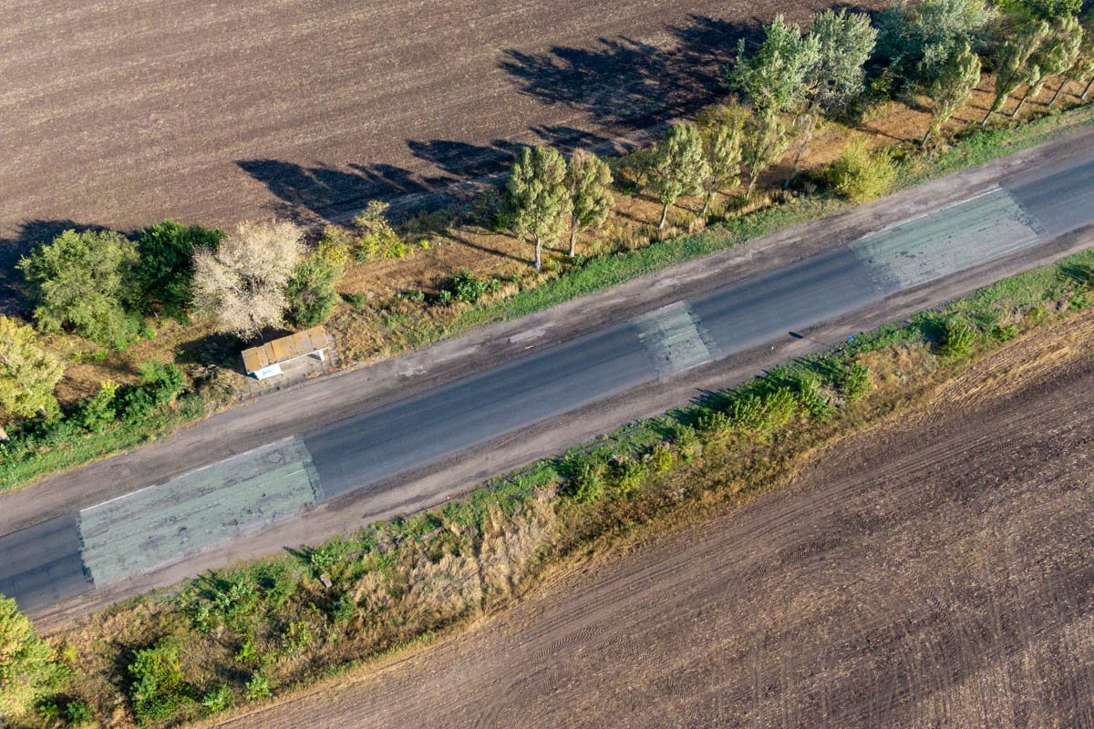 Дорога выглядит плачевно