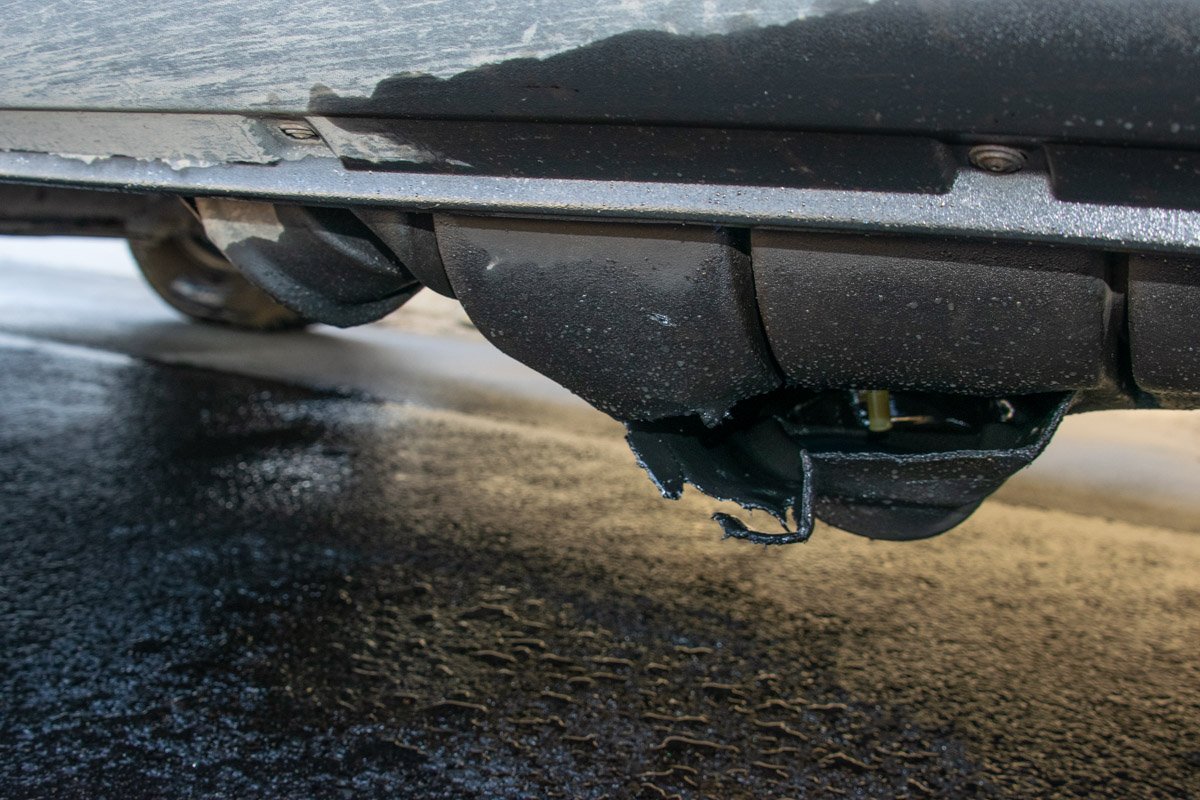 Пробило колесо и бак