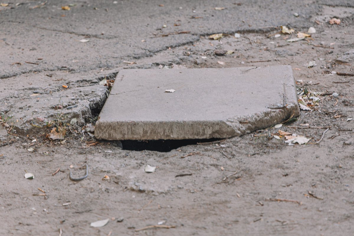 На территории школы находится порядка 20 открытых люков На территории школы находится порядка 20 открытых люков