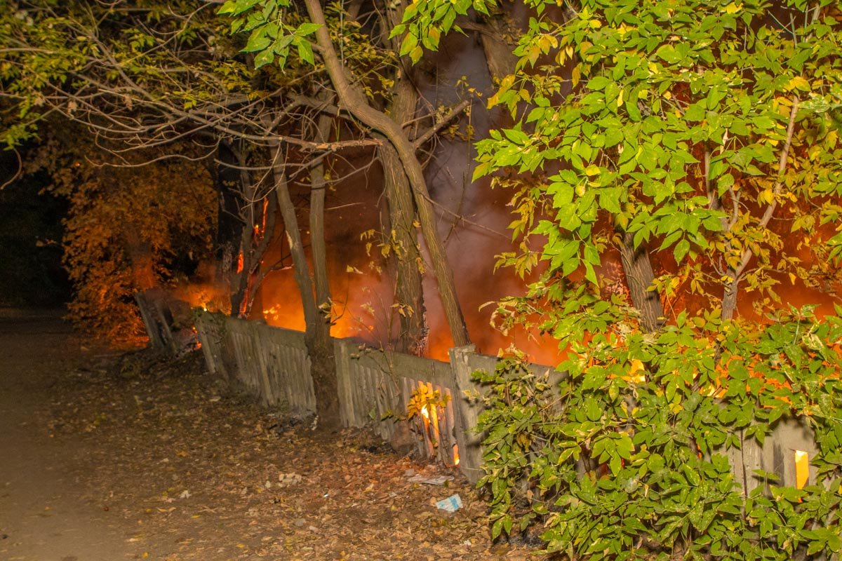 В основном горел мусор и спиленные ветки деревьев