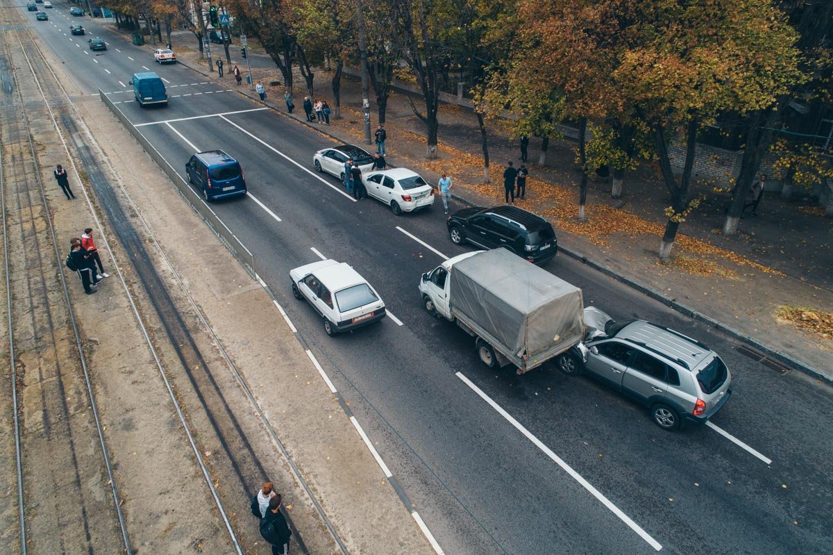 Авария из 5 машин