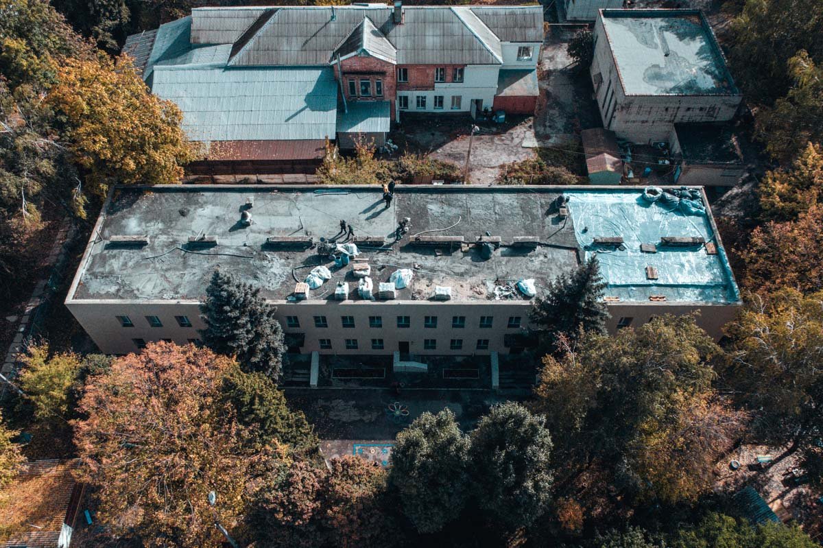 Садик затопило на выходных