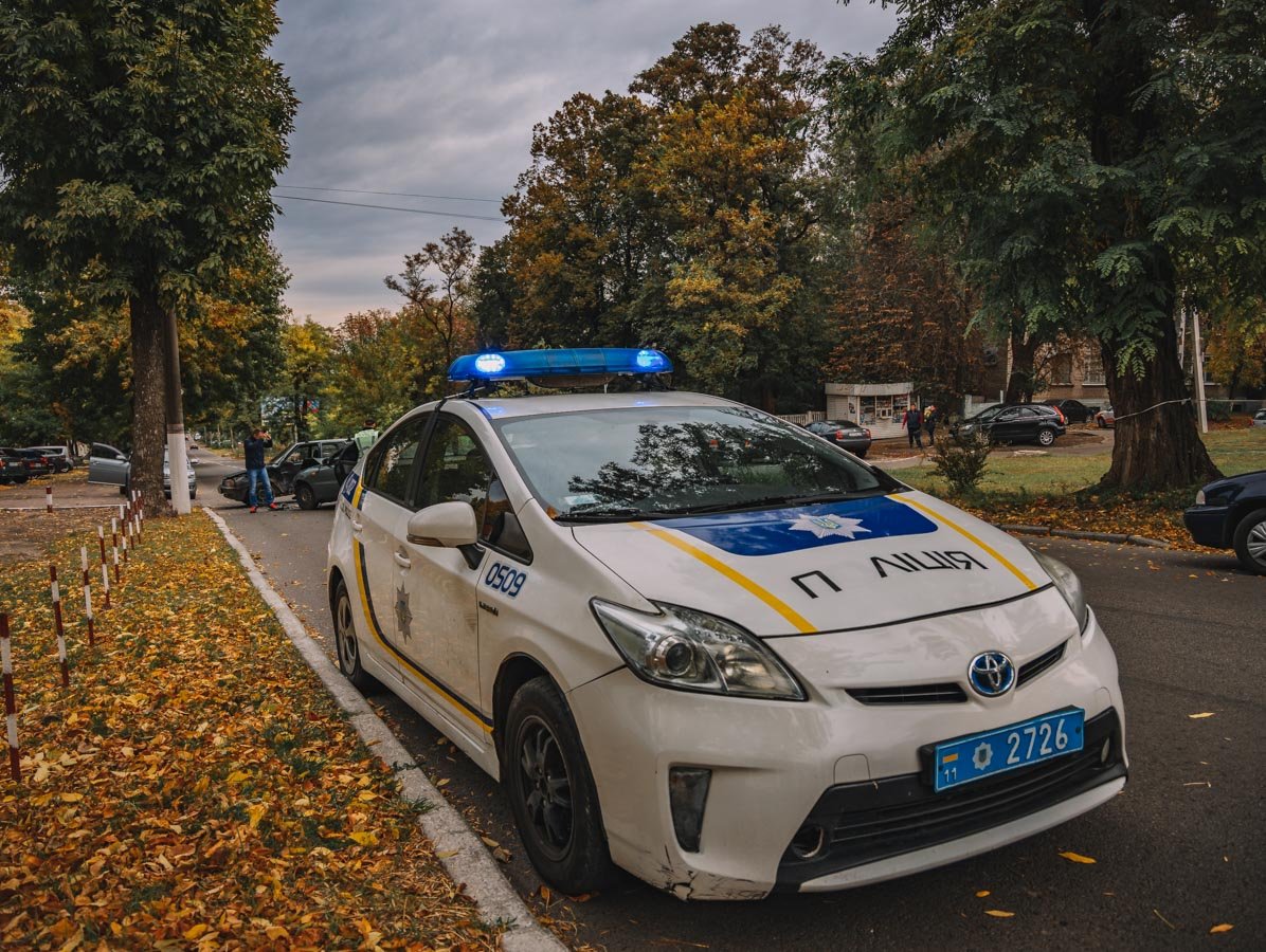 На месте работали сотрудники патрульной полиции На месте работали сотрудники патрульной полиции