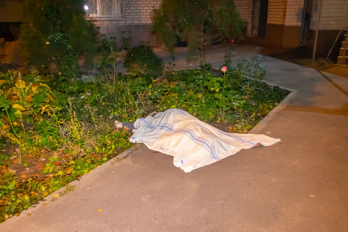 В Днепре на улице Высоцкого женщина выбросилась с 14 этажа В Днепре на улице Высоцкого женщина выбросилась с 14 этажа