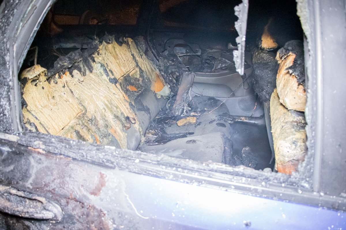 Выгоревший салон