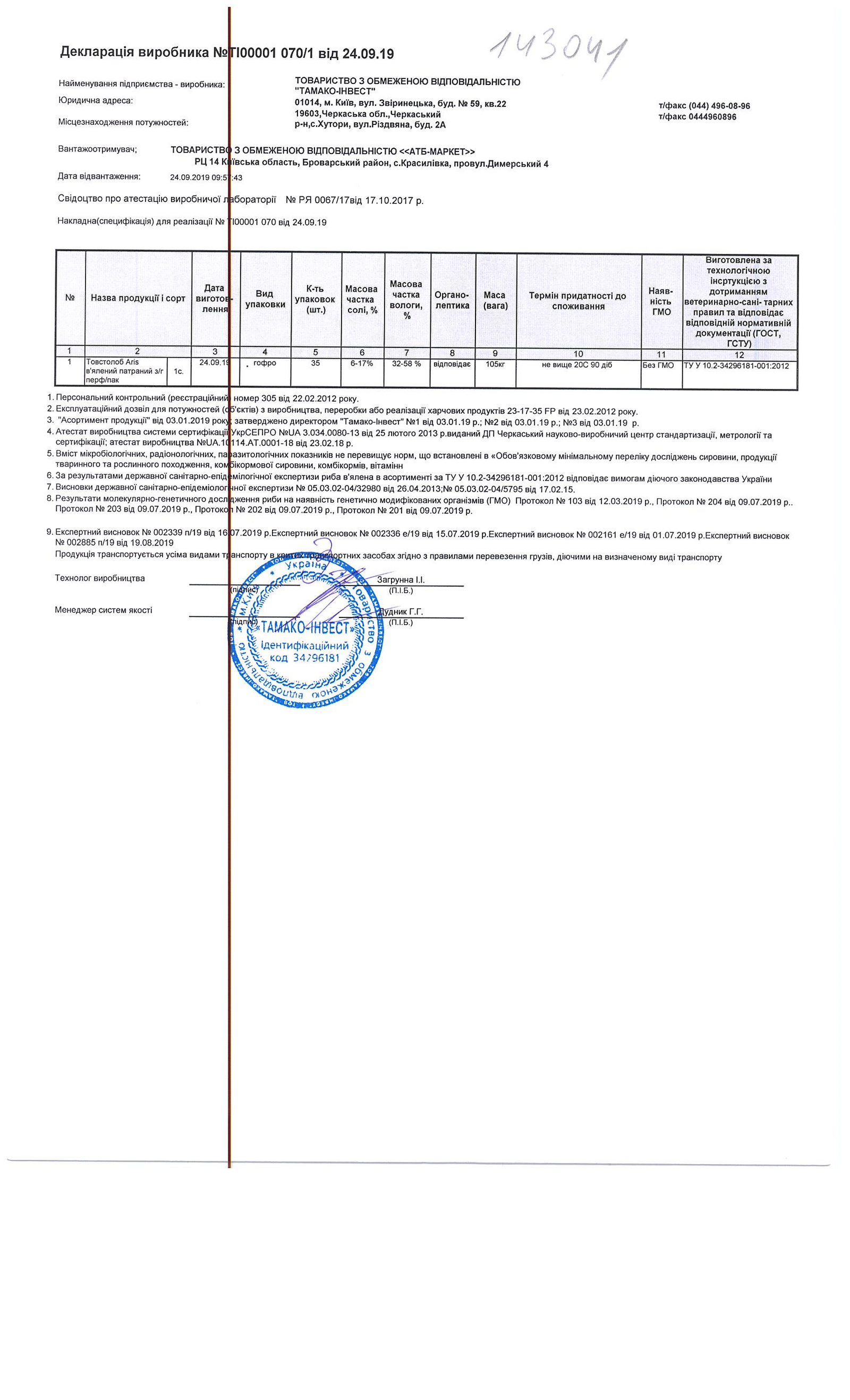 Толстолобик с ботулизмом в супермаркете Киева: комментарий АТБ 1