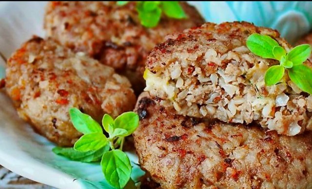 Котлеты из гречневой каши с картофелем