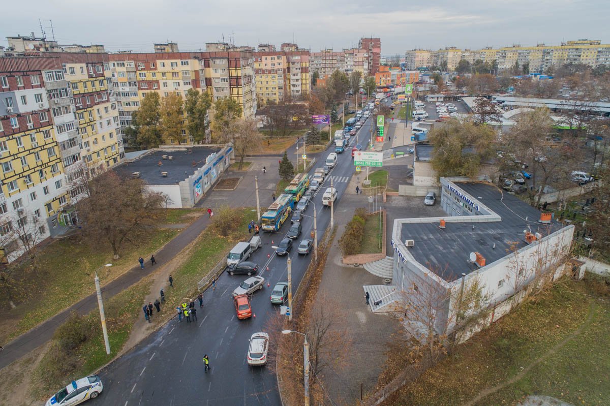 Авария случилась на улице Марии Лисиченко