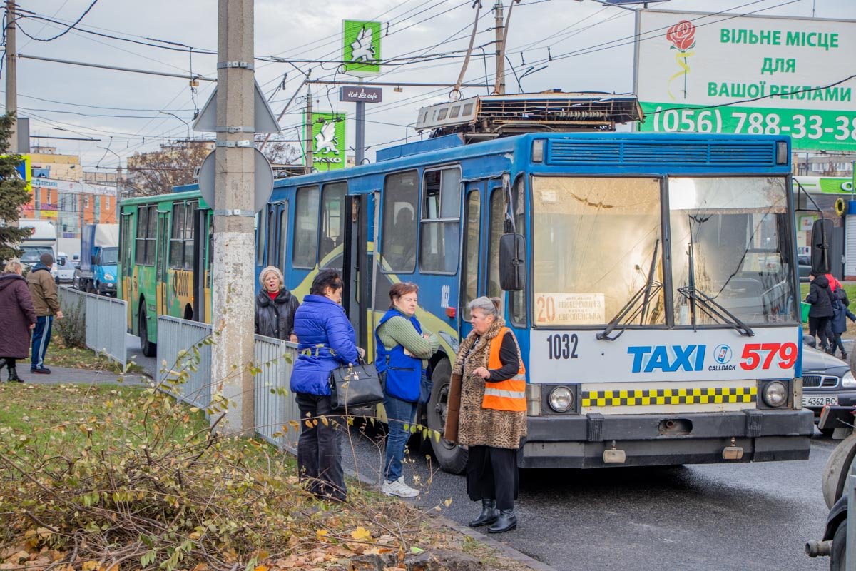 Движение троллейбусов в одну сторону было временно заблокировано