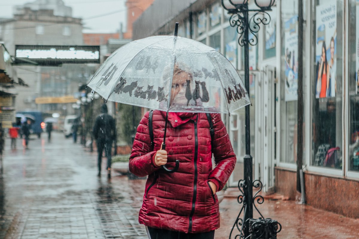 На этот зонт бы еще дворники...